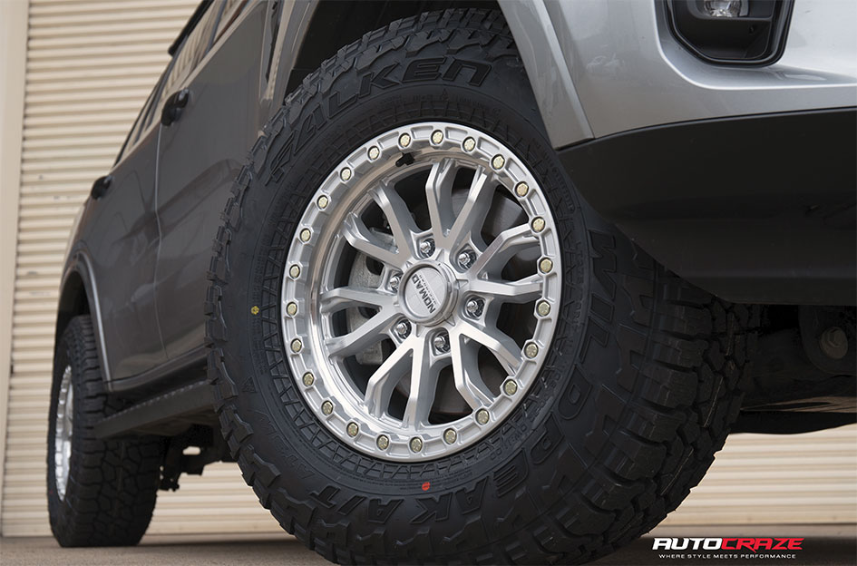 FORD EVEREST NEXT GEN NOMAD N133 SILVER MACHINED FACE
