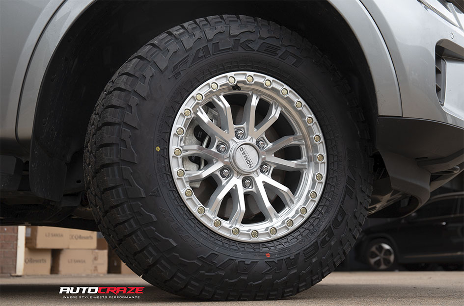 FORD EVEREST NEXT GEN NOMAD N133 SILVER MACHINED FACE