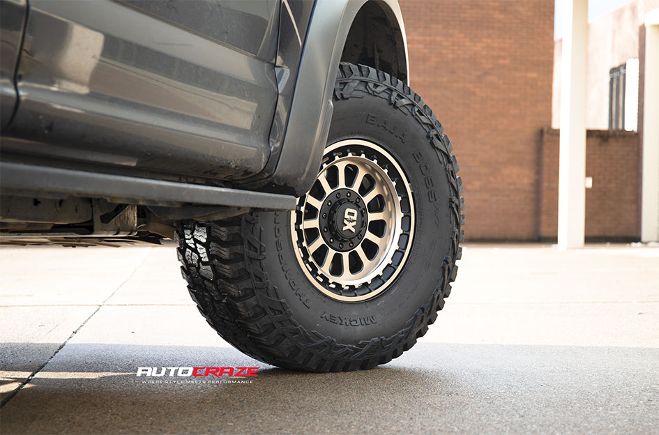 FORD F150 KMC OMEGA SATIN BLACK W/ BRONZE TINT