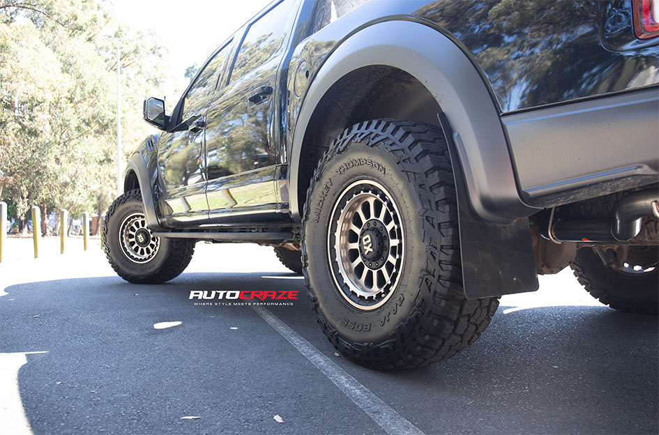 FORD F150 KMC OMEGA SATIN BLACK W/ BRONZE TINT
