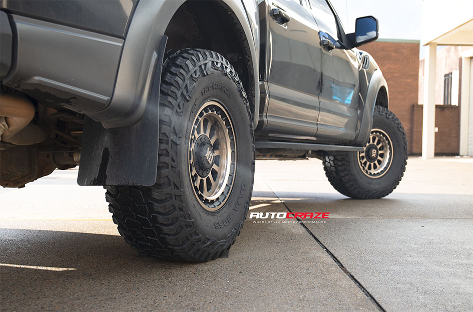 FORD F150 KMC OMEGA SATIN BLACK W/ BRONZE TINT