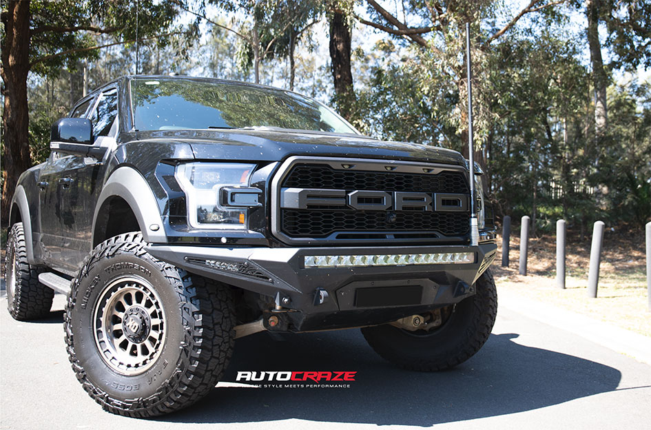 FORD F150 KMC OMEGA SATIN BLACK W/ BRONZE TINT