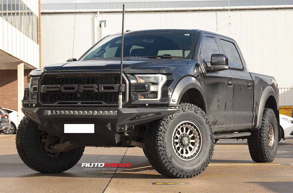 FORD F150 KMC OMEGA SATIN BLACK W/ BRONZE TINT