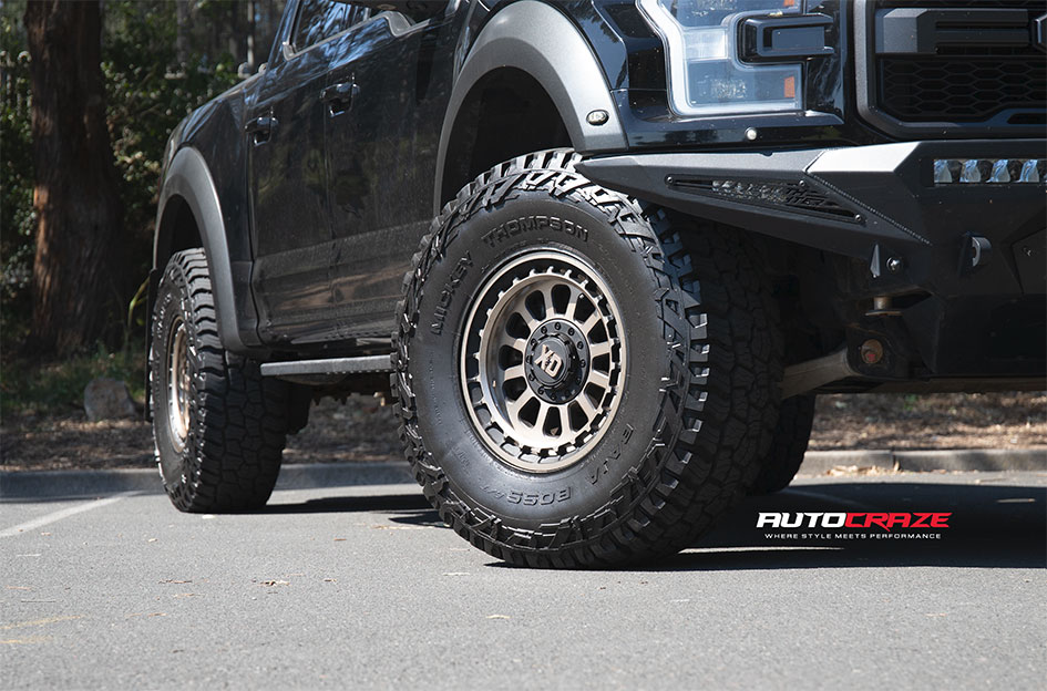 FORD F150 KMC OMEGA SATIN BLACK W/ BRONZE TINT