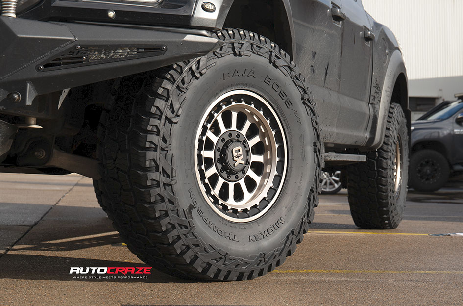 FORD F150 KMC OMEGA SATIN BLACK W/ BRONZE TINT