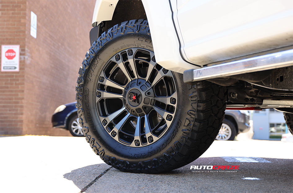 FORD F-150 KMC XD MONSTER 3 SATIN BLACK GRAY TINT