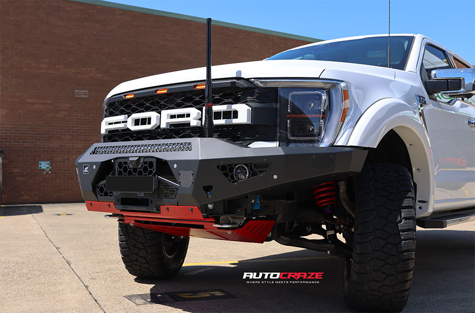 FORD F-150 KMC XD MONSTER 3 SATIN BLACK GRAY TINT