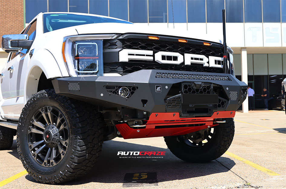 FORD F-150 KMC XD MONSTER 3 SATIN BLACK GRAY TINT