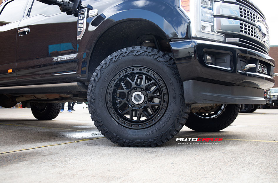 FORD F250 KMC GRS SATIN BLACK