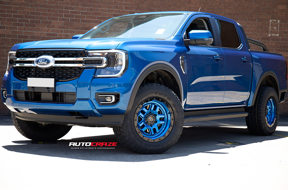 FORD RANGER NEXT-GEN BLACK RHINO BARSTOW DEARBORN BLUE BLACK RING