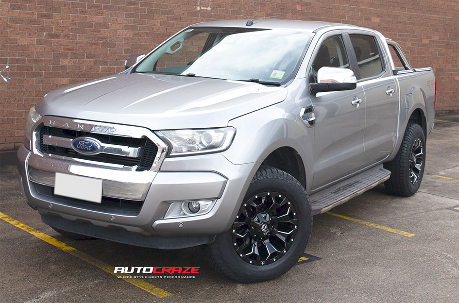 FORD RANGER FUEL ASSAULT MATTE BLACK MILLED 