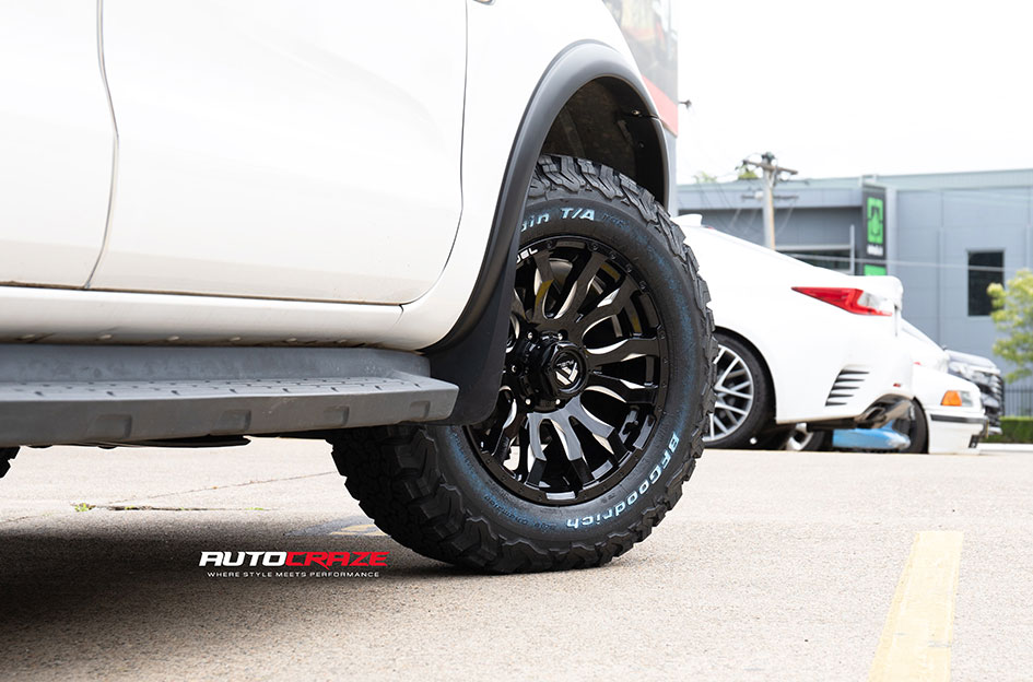 FORD RANGER FUEL BLITZ GLOSS BLACK MILLED 