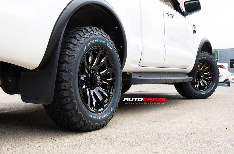 FORD RANGER FUEL BLITZ GLOSS BLACK MILLED 