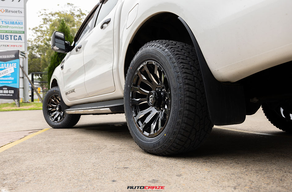 FORD RANGER FUEL BLITZ GLOSS BLACK MILLED 