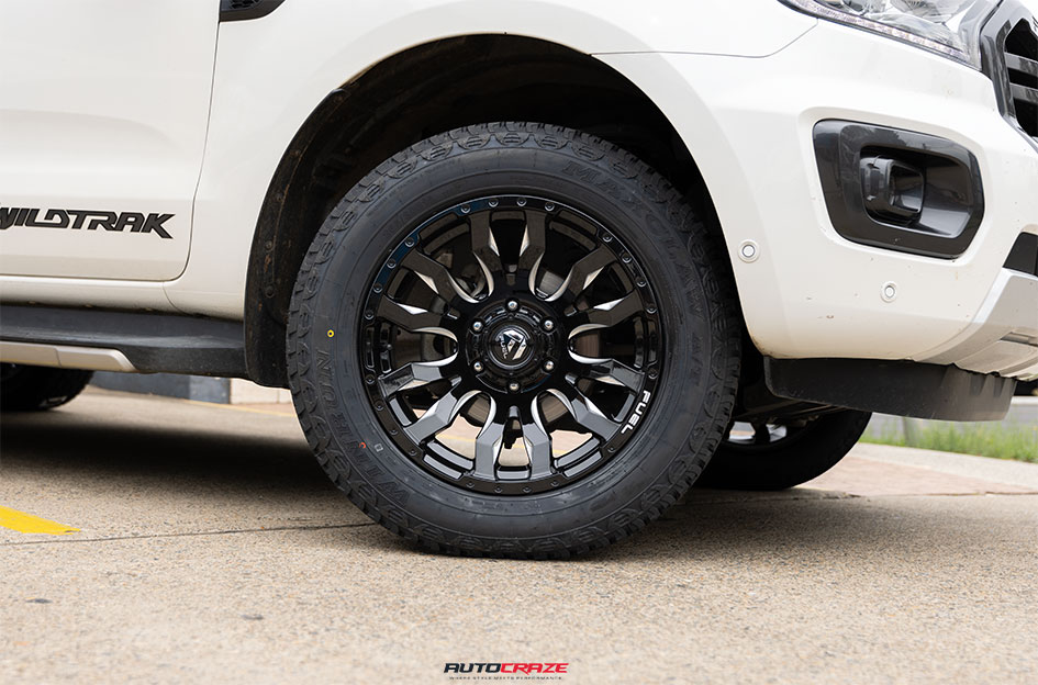 FORD RANGER FUEL BLITZ GLOSS BLACK MILLED 