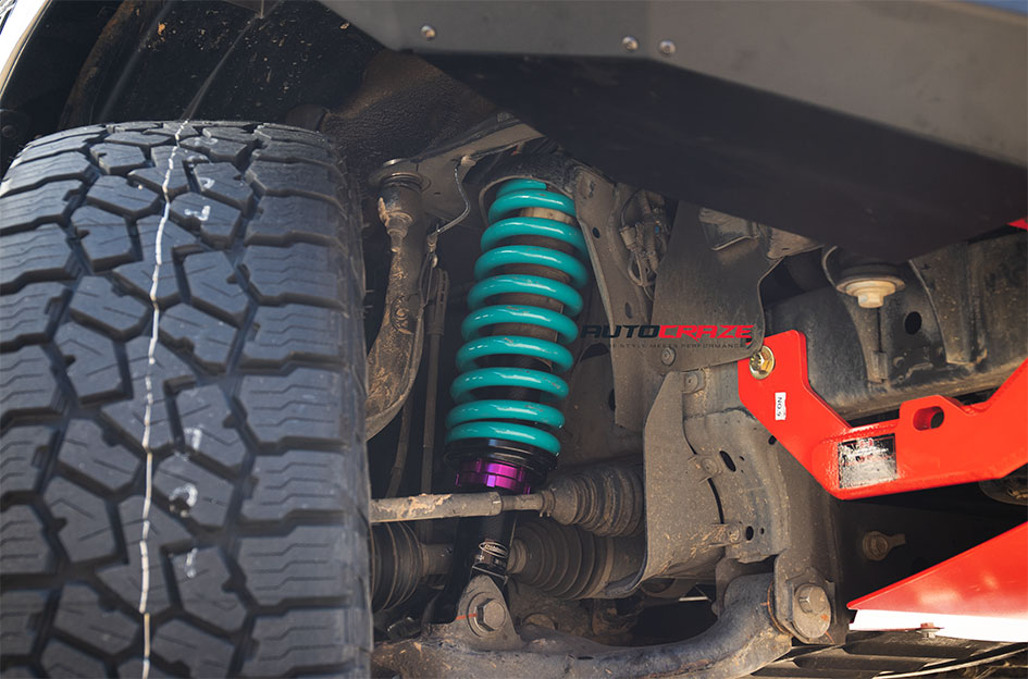 FORD RANGER FUEL CONTRA GLOSS BLACK CANDY RED 