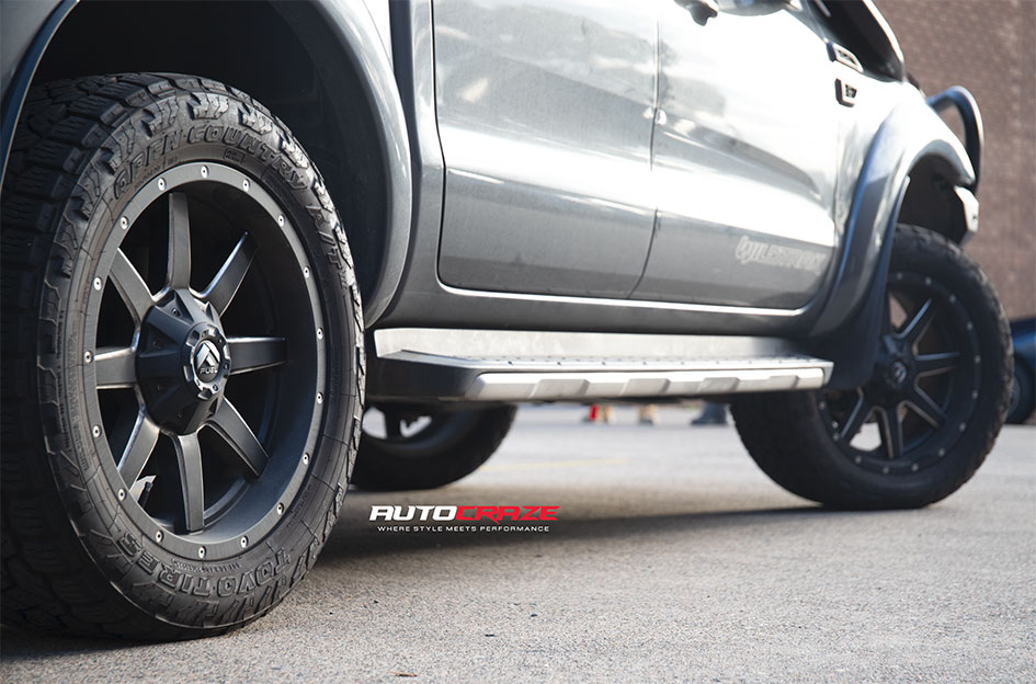 FORD RANGER FUEL MAVERICK GLOSS BLACK MILLED