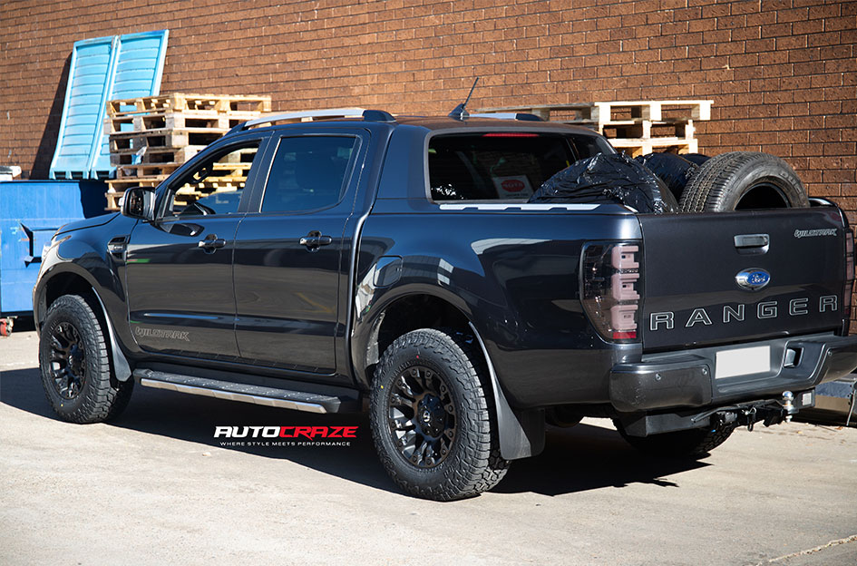 FORD RANGER FUEL RANGER FUEL VAPOR MATTE BLACK DOUBLE DARK TINT
