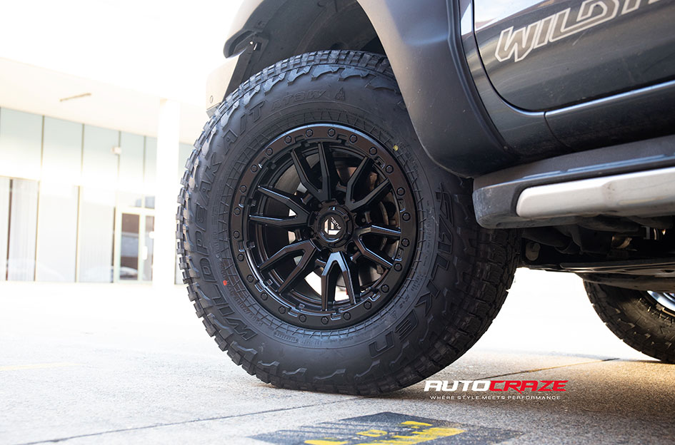 FORD RANGER FUEL REBEL 6 MATTE BLACK 