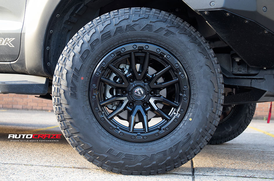 FORD RANGER FUEL REBEL 6 MATTE BLACK 