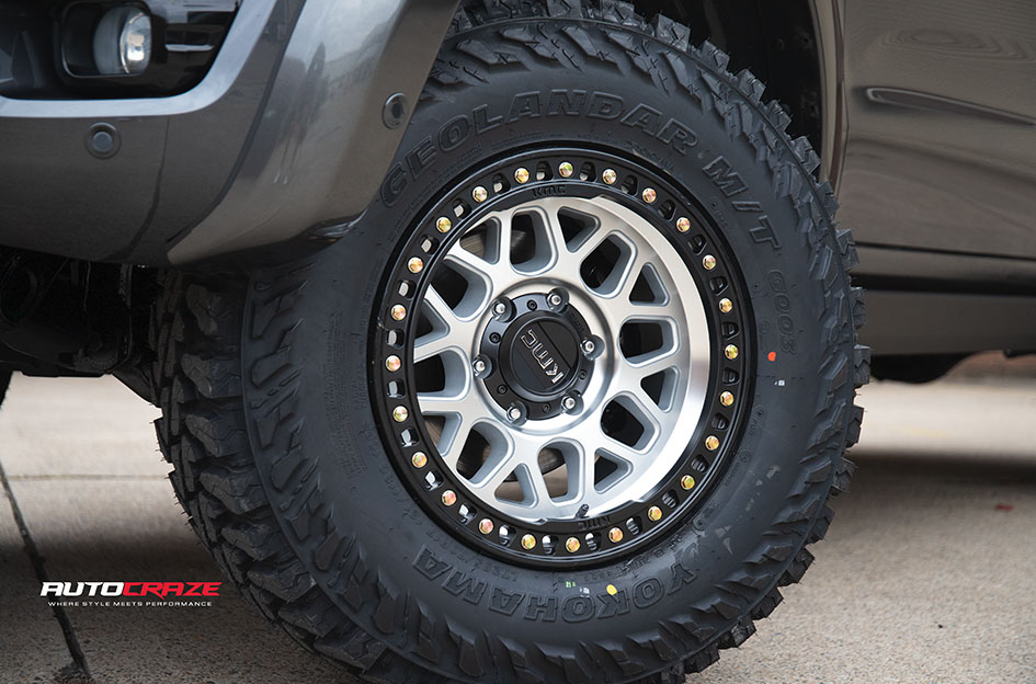 FORD RANGER KMC GRS MACHINED W/ SATIN BLACK LIP 
