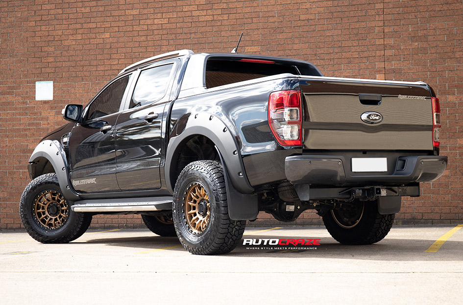 FORD RANGER KMC CARNAGE MATTE BRONZE BLACK LIP
