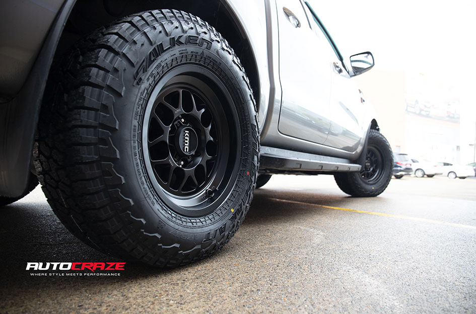 FORD RANGER KMC TERRA SATIN BLACK 