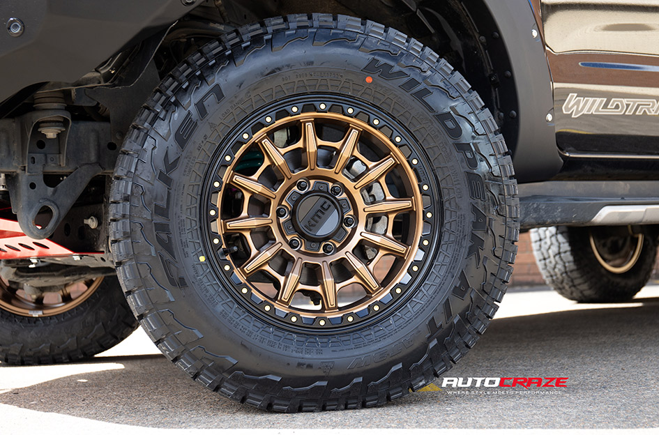 FORD RANGER KMC CARNAGE MATTE BRONZE BLACK LIP