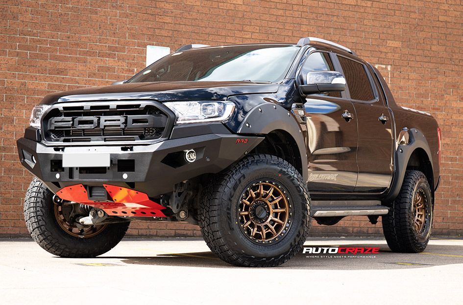FORD RANGER KMC CARNAGE MATTE BRONZE BLACK LIP