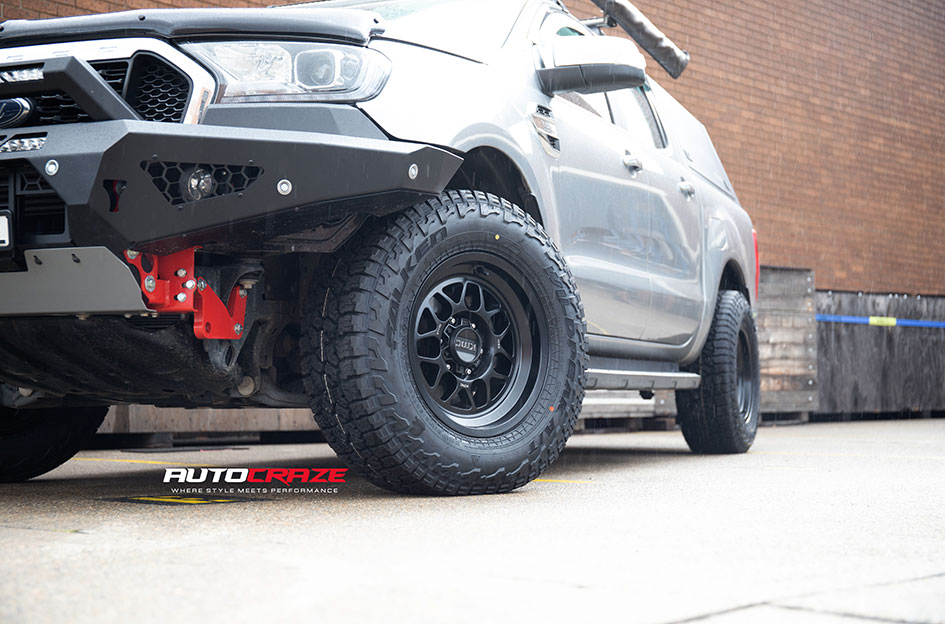 FORD RANGER KMC TERRA SATIN BLACK 