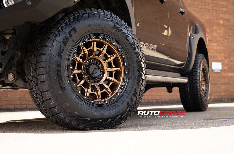 FORD RANGER KMC CARNAGE MATTE BRONZE BLACK LIP