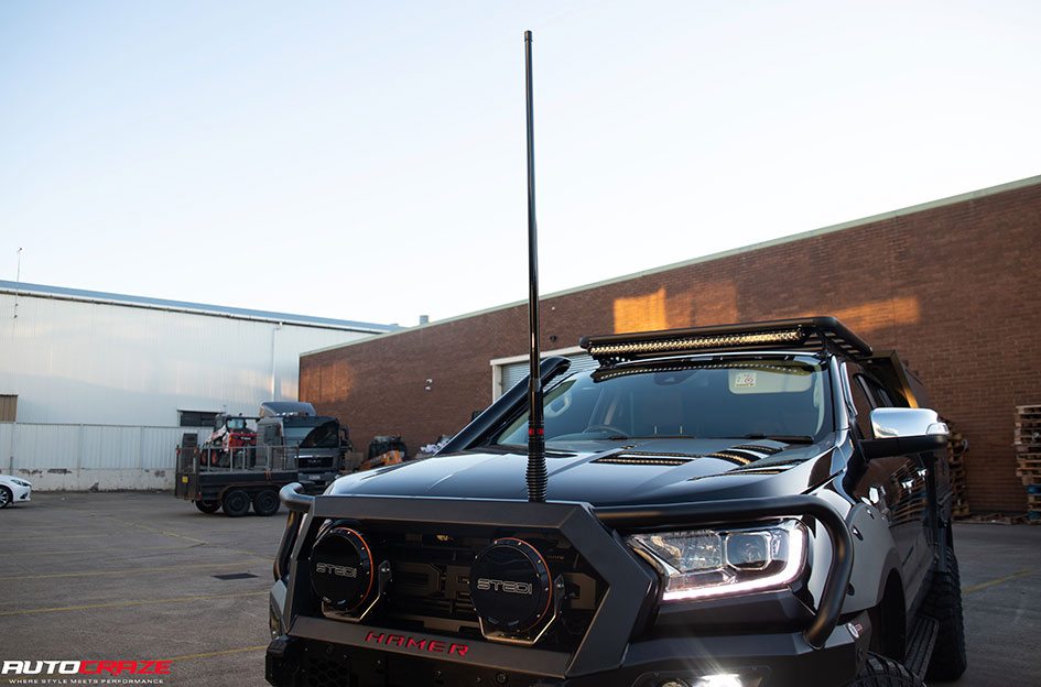 FORD RANGER KING D-HOLE BLACK 