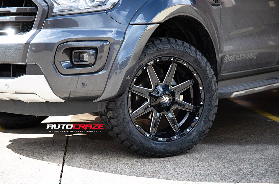 FORD RANGER KING BLADE GLOSS BLACK MILLED 
