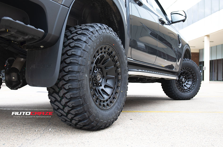 FORD RANGER NEXT GEN BLACK RHINO BARRAGE MATTE BLACK