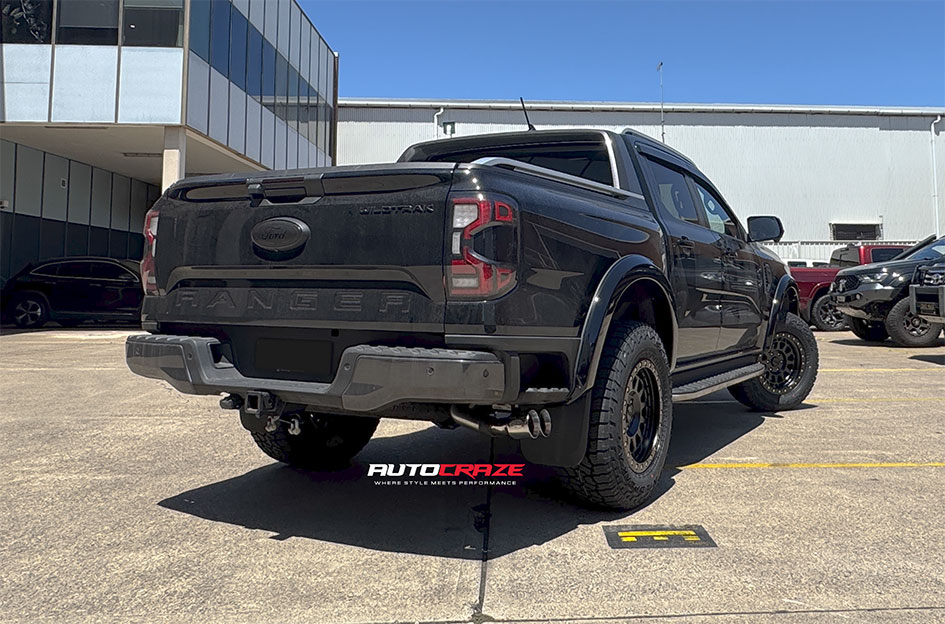 FORD RANGER NEXT GEN BACK RHINO PRIMM MATTE BLACK W/ BRASS BOLTS