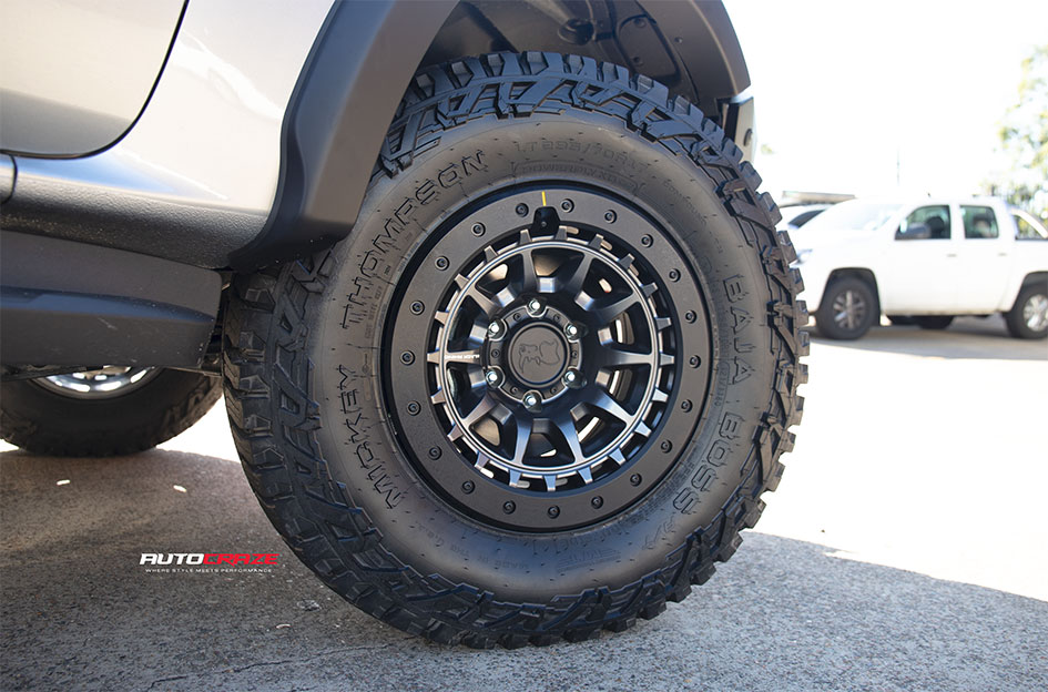 FORD RANGER NEXT GEN BLACK RHINO TUSK MATTE GUNMETAL W/ BLACK LIP