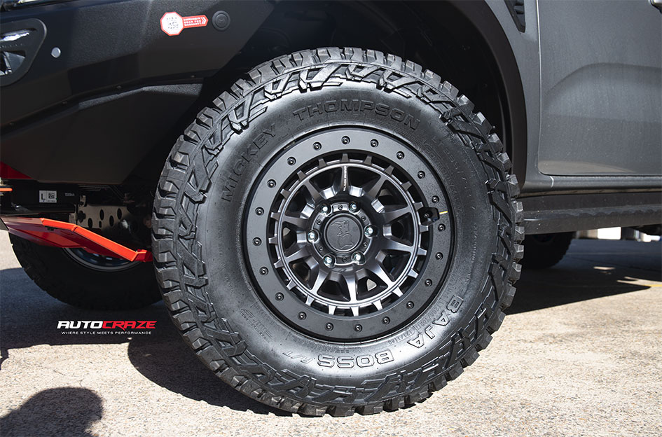 FORD RANGER NEXT GEN BLACK RHINO TUSK MATTE GUNMETAL W/ BLACK LIP