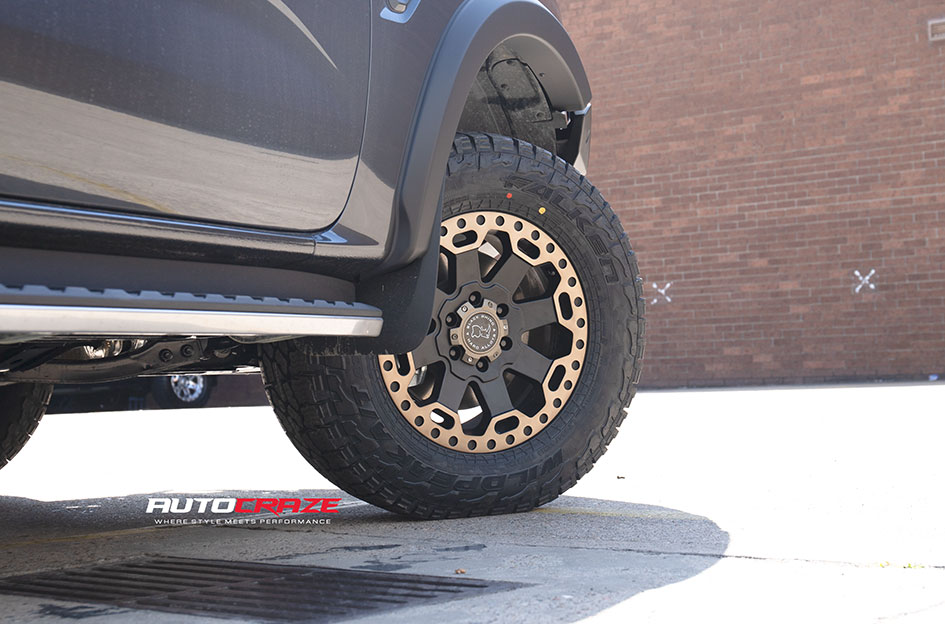 FORD RANGER NEXT GEN BLACK RHINO WARLORD MATTE BLACK WITH MACHINED DARK TINT LIP