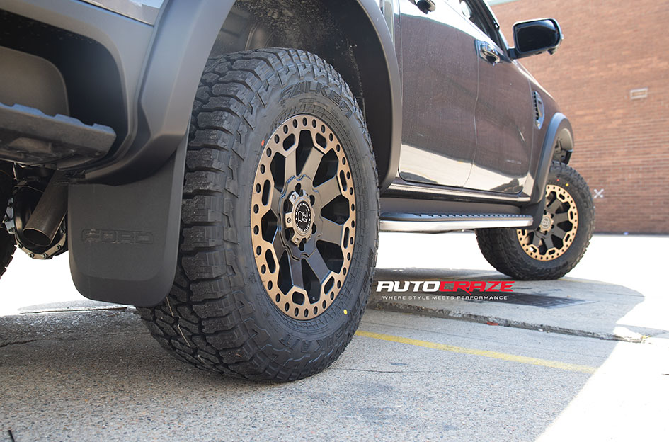 FORD RANGER NEXT GEN BLACK RHINO WARLORD MATTE BLACK WITH MACHINED DARK TINT LIP