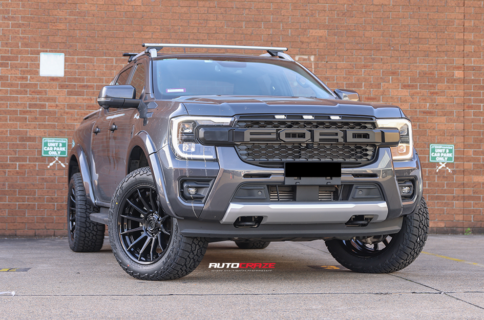 FORD RANGER NEXT GEN FUEL BURN MATTE BLACK W/ GLOSS BLACK LIP
