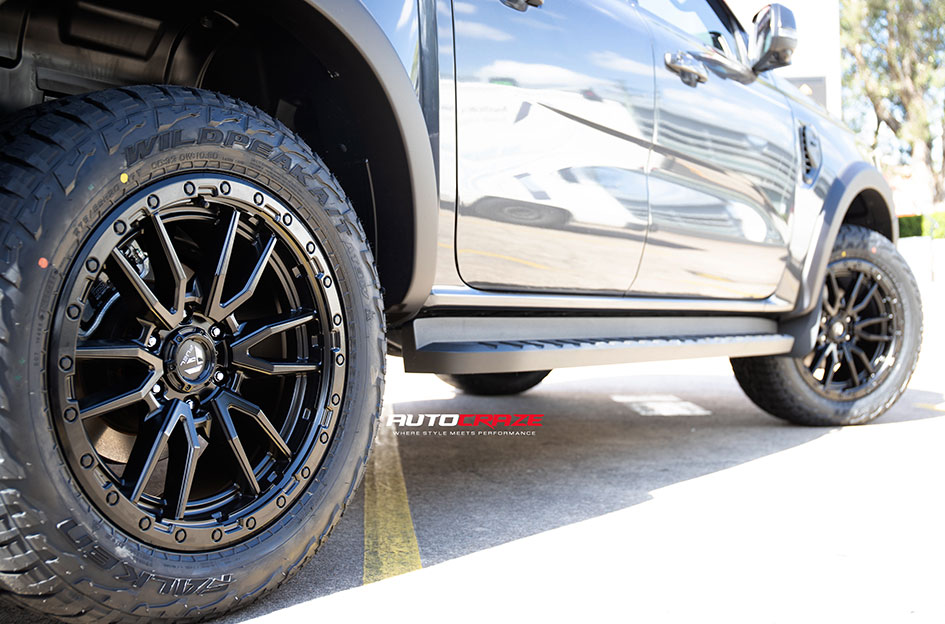 FORD RANGER NEXT GEN FUEL REBEL 6 MATTE BLACK 