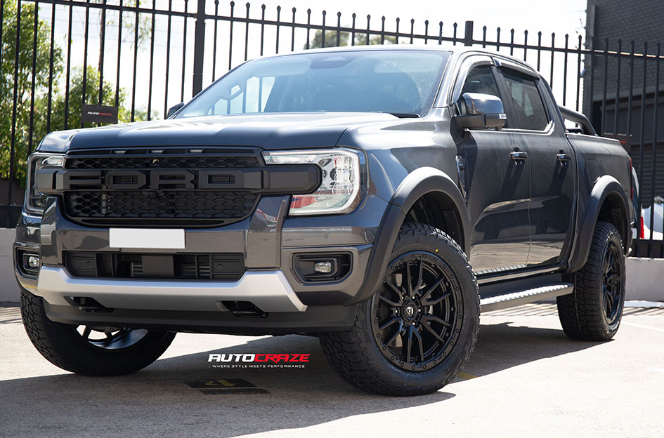 FORD RANGER NEXT GEN FUEL REBEL 6 MATTE BLACK 