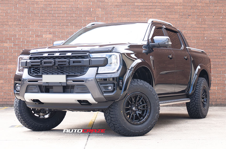 FORD RANGER NEXT GEN FUEL REBEL 6 MATTE BLACK 