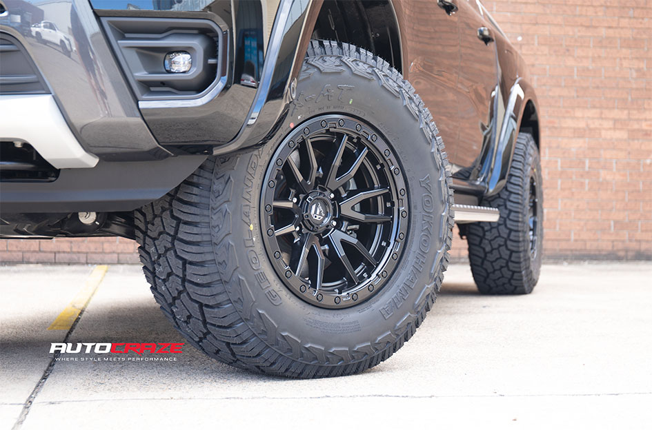 FORD RANGER NEXT GEN FUEL REBEL 6 MATTE BLACK 
