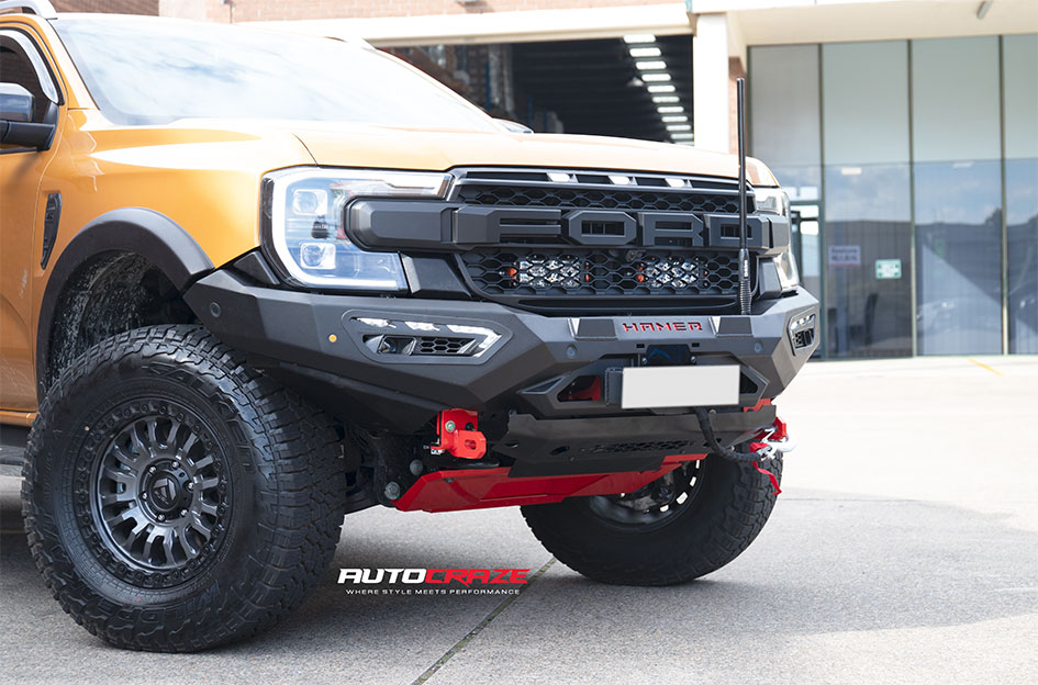 FORD RANGER NEXT GEN FUEL RINCON MATTE GUNMETAL W/ BLACK LIP