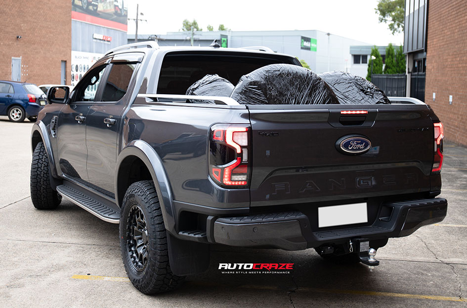 FORD RANGER NEXT GEN KMC SUMMIT SATIN BLACK GRAY TINT