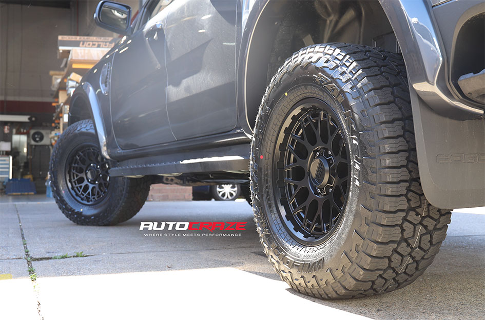 FORD RANGER NEXT GEN KMC TECHNIC SATIN BLACK
