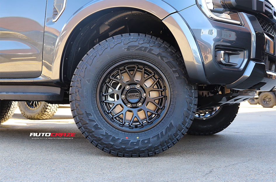 FORD RANGER NEXT GEN KMC TECHNIC SATIN BLACK