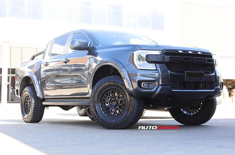 FORD RANGER NEXT GEN KMC TECHNIC SATIN BLACK