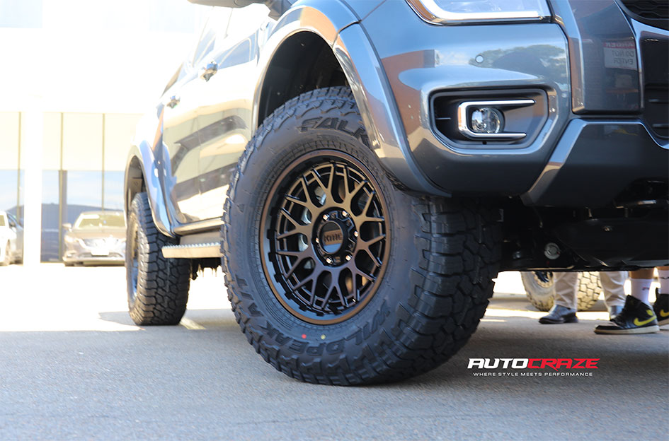 FORD RANGER NEXT GEN KMC TECHNIC SATIN BLACK